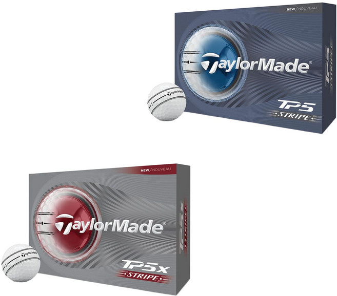 [정품] 26년형 테일러메이드 TP5 TP5x 스트라이프 화이트 골프공 12구세트 포장 선물, TP5 12구세트