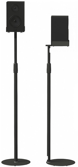 GAPINO 스피커 스탠드 거치대 75cm-140cm 높이조절 멀티사이즈 호환 1조(2개입), 블랙