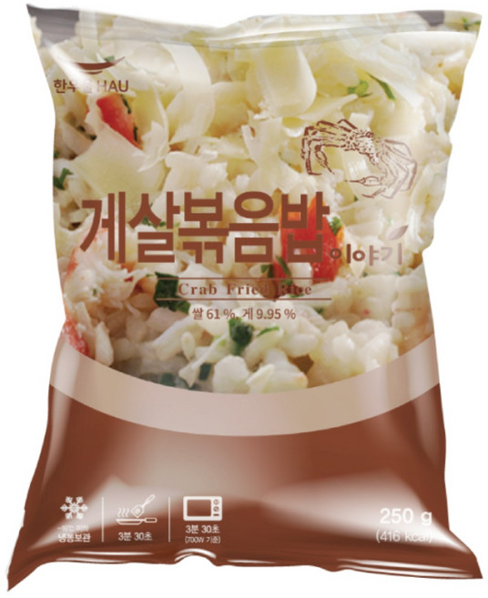 [치타마켓] 한우물 게살 볶음밥 250g, 5개