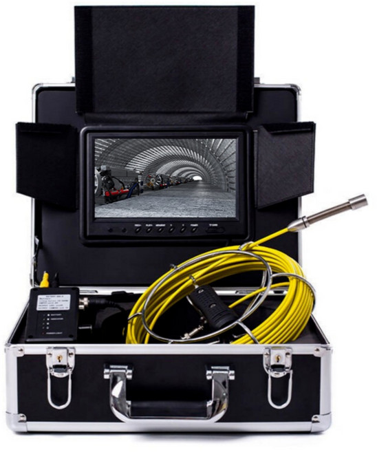 와이드비전 광각 배관 내시경카메라 누수탐지 레이저 고화질 하수구 산업용, 1개, HD렌즈 30m