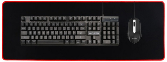 애니젠 게이밍 LED 키보드 마우스 장패드 세트 + 450