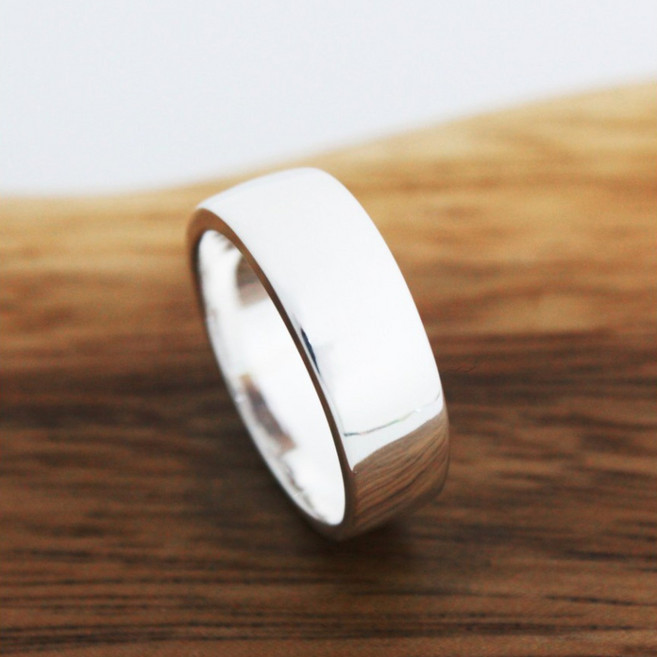 주얼리고든 두꺼운 순은반지 남자 여자 커플링 데일리 심플 민자반지 검지 약지 반지 실버925 9mm