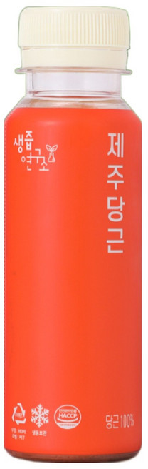 [생즙연구소] 100% 제주 구좌 당근주스 NFC 착즙 주스 HACCP 제주산 120ml, 14개
