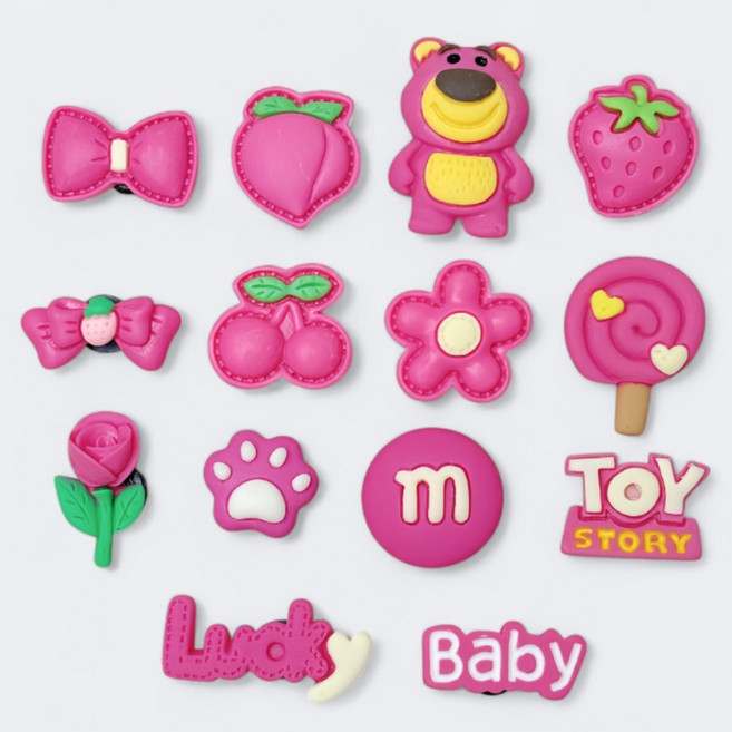 캐릭터 신발 슬리퍼 장삭 파츠 귀여운 14종 세트