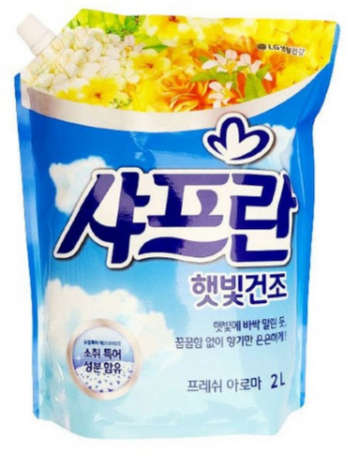 샤프란 햇빛건조 프레쉬 아로마 리필 2L X 6개 1box