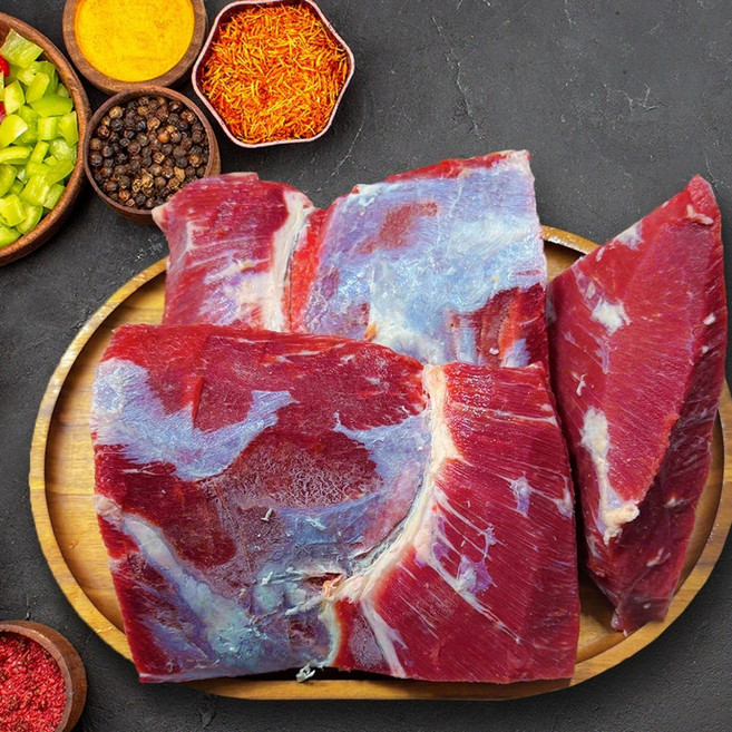 [세자매미트/당일발송] 호주 청정우 앞다리/알전각 목초사육우 S등급 국거리 불고기용 덩어리 고기, 1개, 1kg