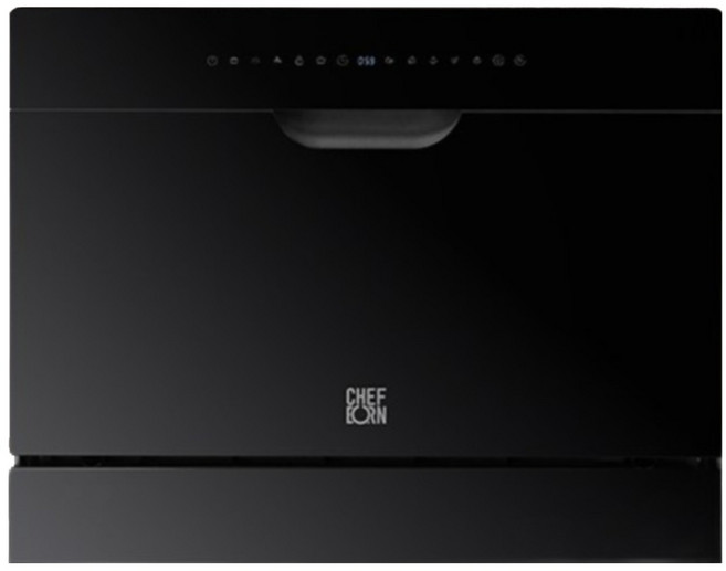 쉐프본 워시폴8블랙라벨 무설치 무타공 식기세척기 6인용, 고객직접설치, WQP6-8404Y1(S)-KR, _블랙_