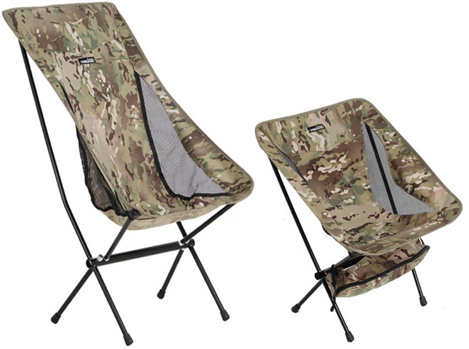 빈나노 경량 캠핑의자 릴렉스 감성 멀티캠 체어원 선셋체어 YL06 밀리터리, 로우백 블랙카모, 1개