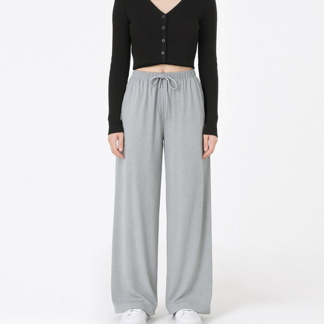 [찰랑찰랑 달라붙지않아 편안한 착용감] 여성 루즈핏 와이드 밴딩 트레이닝 팬츠 4종 택1 (S~2XL) PW546