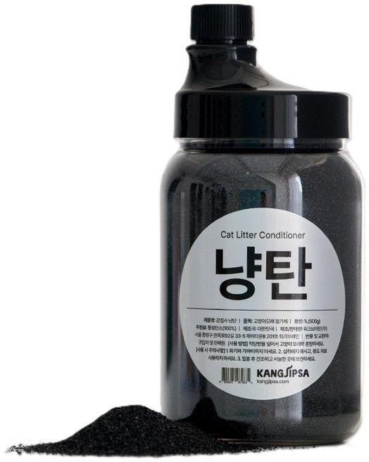 [본사직영/당일출고] 강집사 냥탄 고양이 모래 천연 탈취제 1L, 무향, 1개, 500g