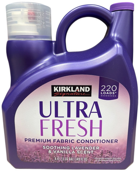 커클랜드 KRIKLAND 울트라 소프트 섬유유연제(라벤더) 대용량 일반섬유유연제, 2개, 4.4L