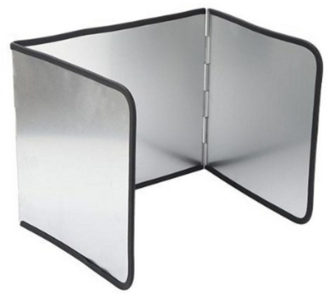 스텐레스 가스렌지 인덕션 가림막 캠핑용 3단 바람막이, 1개