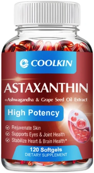 미국 정품 높은 품질 높은 콘텐츠 아스타잔틴 24mg 소프트젤 심혈관 건강 증진 신진 대사 촉진 혈액 순환 개선 면역 체계 강화, 120정, 1개 - 쿠팡