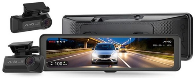 Mio MiVue R890WD 後視鏡型(前4K後4K) (送128G卡)行車紀錄器, 含安裝