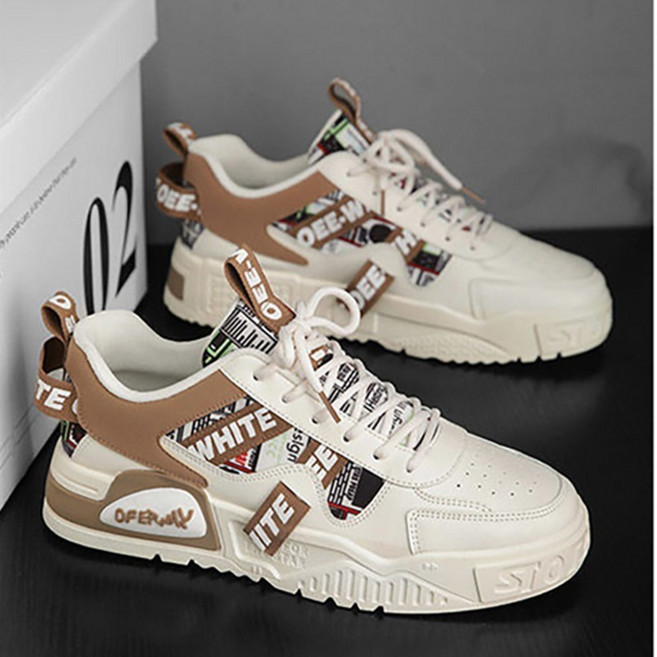 ANYOU 남성 패션 스니커즈 캐주얼 신발 키높이 운동화