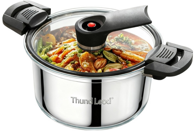 Thund Leod 스텐 진공냄비 인덕션 범용 압력솥 저압 조리냄비 가정용 다용도냄비/찌개냄비, 1개, 본색, 20cm