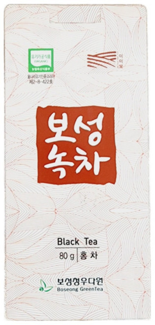 유기농 보성 녹차 세작 우전 홍차 잎차 80g 녹차명인생산, 유기농 홍차 80g, 1개입, 1개