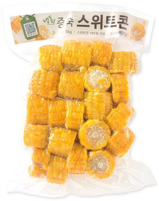 [씨기프트]자숙 스위트콘 1kg 증숙 냉동 옥수수 버터구이 캠핑, 1개