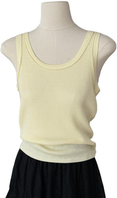 SONOVA 쏘노바 U넥 슬림 골지 나시 여성 봄 여름 쫀쫀 이너탑 쇄골라인 레이어드 데일리 탱크탑 9컬러