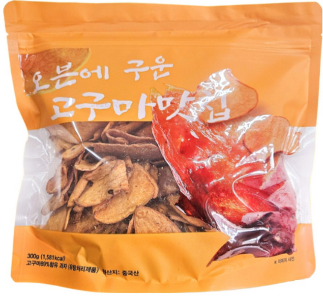 오븐에 구운 고구마맛칩, 1개, 300g