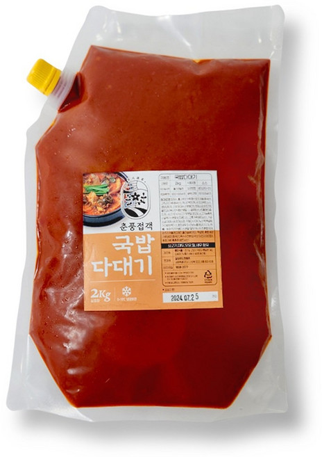 춘풍접객 국밥용 다대기 2kg (6개) 국밥 양념장 식당용 업소용 순대국 전골 탕 해장국, 6개