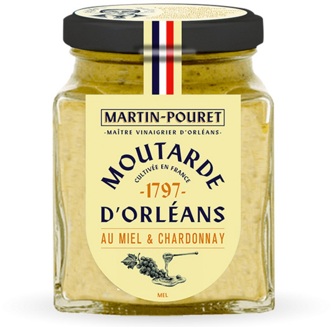 마틴푸레 프랑스산 오를레앙 미엘 샤르도네 홀그레인 머스타드, 1개, 200g