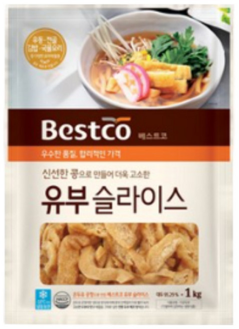 베스트코 유부 슬라이스 1kg, 4개