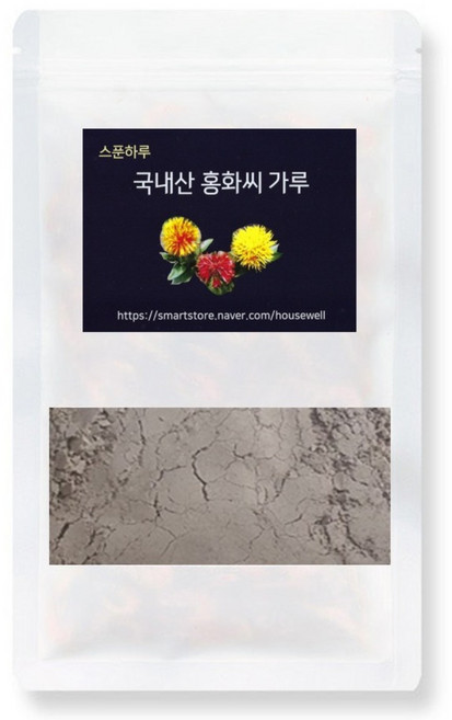스푼하루 국산 볶은 홍화씨 분말 가루 300g, 1개