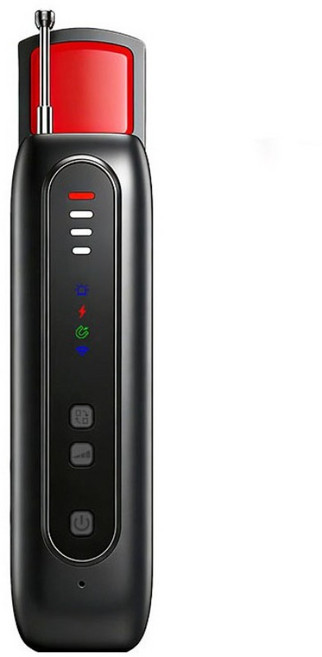 몰래카메라 탐지기 핀홀카메라 도청 녹음 핀홀 불범카메라 몰래카멜라 도청장치 녹음 탐지기 GPS 탐지기 불법촬영 카메라 도청장치 위치추적기 올인원 탐지기, 블랙 T07, 1개