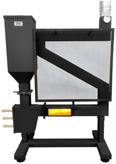 온리에 자동공급 펠렛난로 캠핑 가정용 펠렛화목 스텐 연통 난방 화목난로, 1개