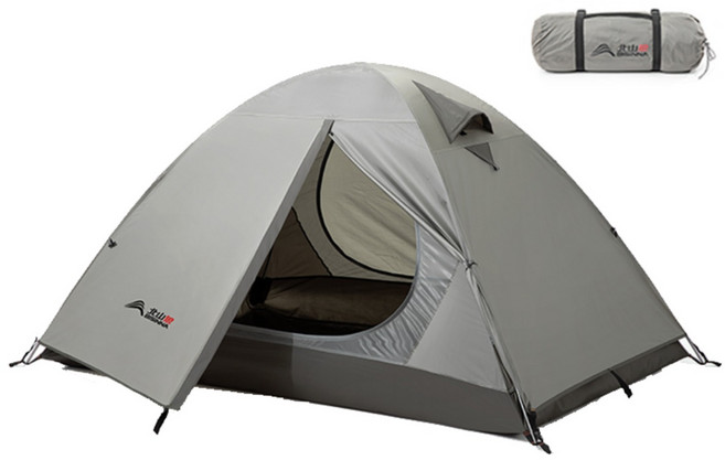 스타일닥터 야외 캠핑 원터치 텐트 이중으로 수공예 비에 자외선 텐트, 2인용, 딥그린