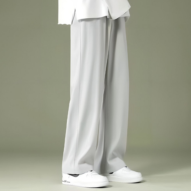 보보니 시원한 아이스 원단 여름 밴딩 바지 와이드 슬랙스