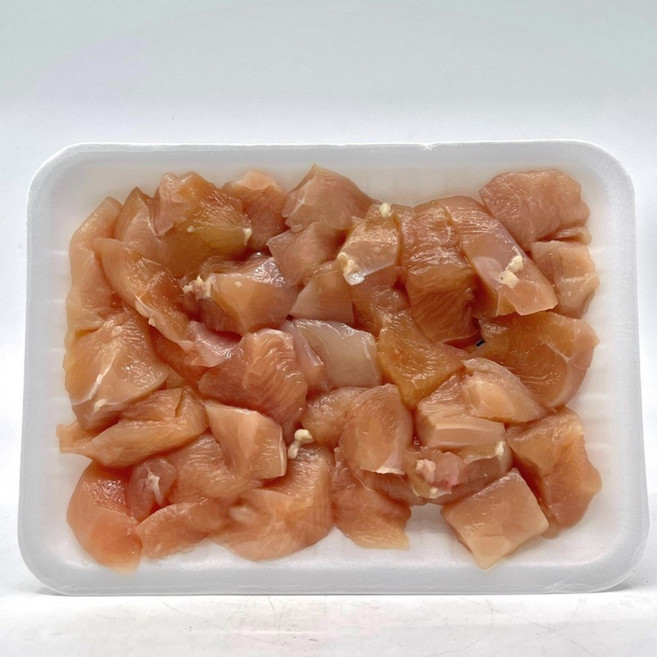 Seara Halal Defrosted Curry Cut Chicken Breast Cube 씨에라 할랄 해동 닭 가슴살 큐브, 500g, 3개