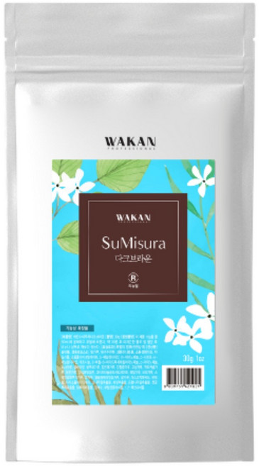 새치염색약 와칸 수미주라 다크브라운 낱봉 (30g), 1개