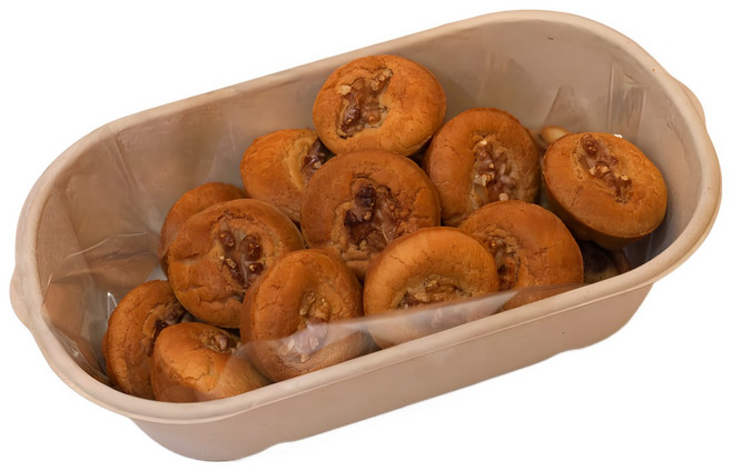 [루비스카페]찹쌀 100% 저당팥 넣은 호두과자 / 건강간식 / 소화잘되는 호두과자, 8개