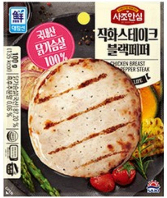 대림선 직화스테이크 블랙페퍼 100g, 20개