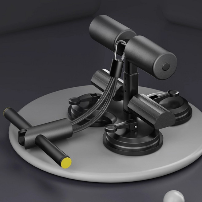 윗몸일으키기 보조기 3흡입반 복근 훈련기 업그레이드, 업그레이드 삼흡판-블랙