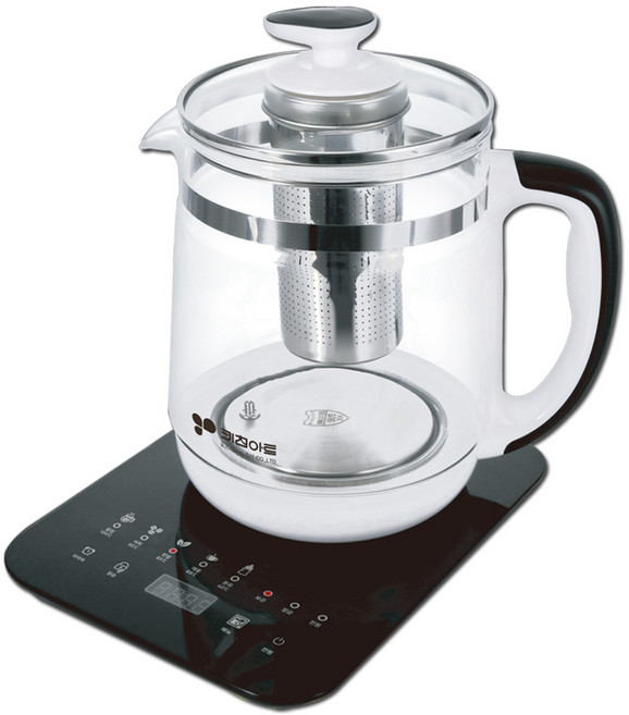 키친아트 1.8L 유리 티포트 KK-2705T 보온 온도표시