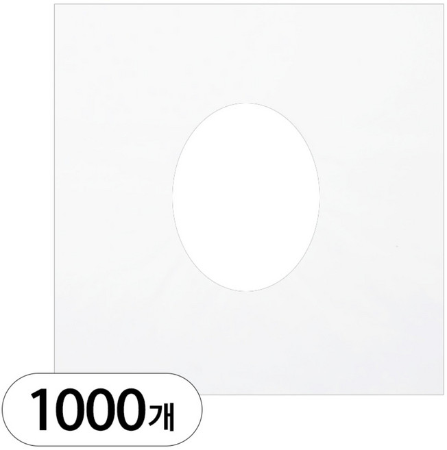 오아소 일회용 안면 베개 커버 시트, 1000개, 원형구멍 화이트