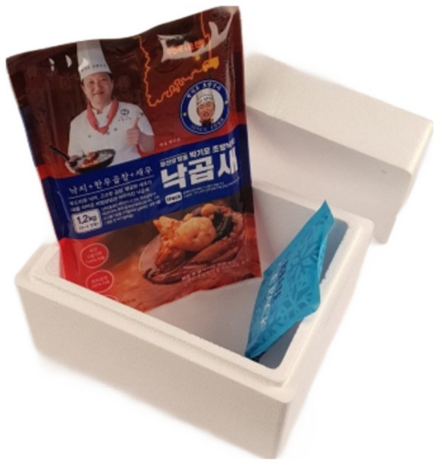 부산 50년 전통 조방낙지 박기모조방낙지 한우 낙곱새 밀키트 대용량 택배 1.2kg, 1개