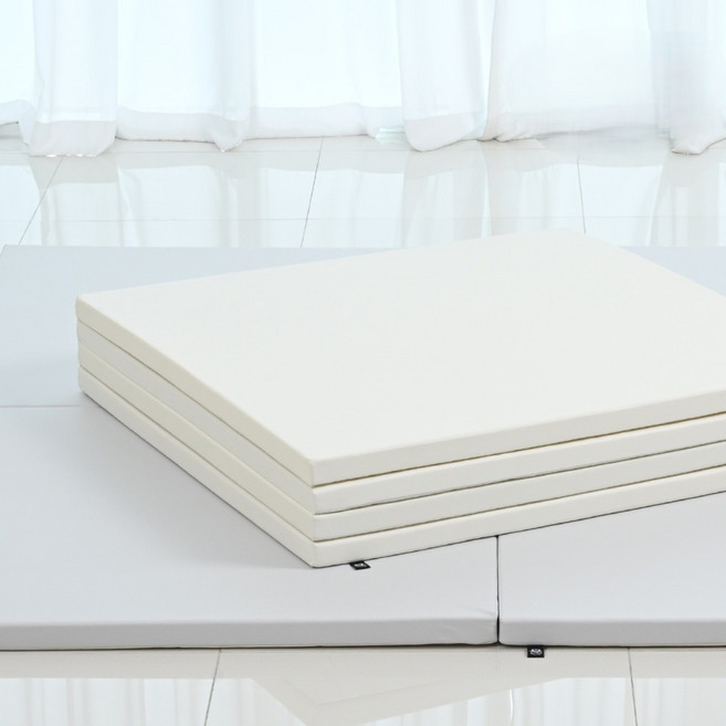 논슬립 유아매트 아기 놀이방 거실 복도 층간소음매트 폴더매트 비피프렌즈, 2단 그레이 1000x2000mm, 그레이