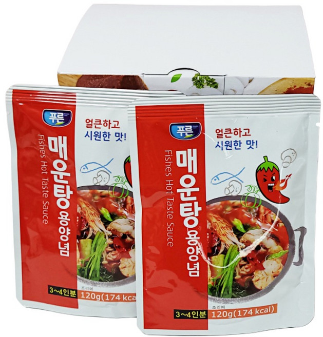 푸른식품) 얼큰하고 시원한맛 매운탕용 양념, 120g, 3개
