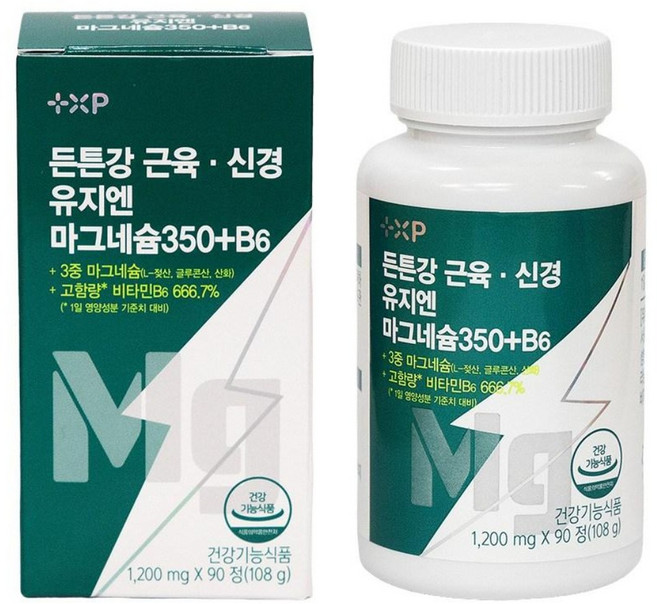 든튼강 근육 신경 유지엔 마그네슘350+B6, 1개, 90정