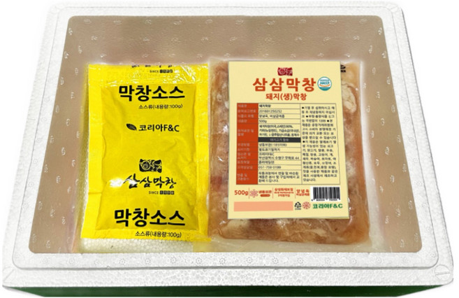 삼삼막창 돼지숙성막창 500g + 소스100g 고소한 생막창, 600g, 4개