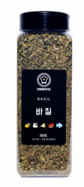[쿡스타] 바질 - 피자/파스타/샐러드에 더해지는 향긋함, 150g, 1개