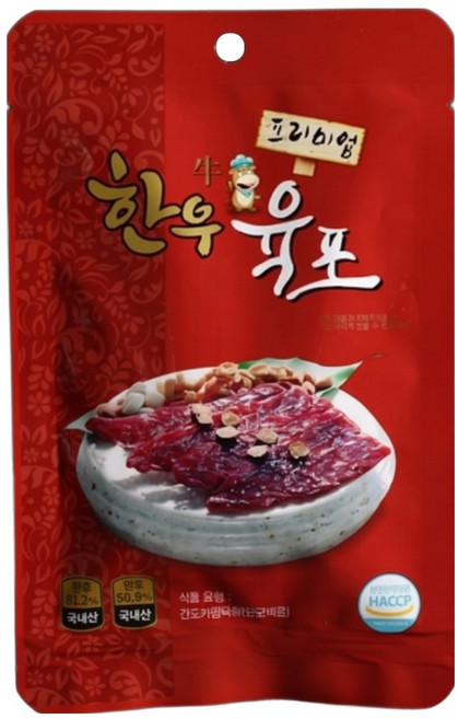 우 우가네 1등급 한우 육포 15g 14개