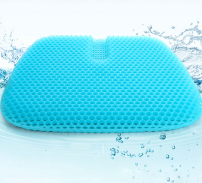 프루젠 벌집쿠션 젤리쿠션 매직시트 쿨 통풍 실리콘 벌집 퍼플 방석 특대 커버포함, 블루