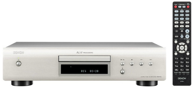 데논 DCD-600NE CD플레이어 + 인터커넥터 케이블, 실버, 색상:실버