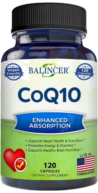 CoQ10(최대 강도 400mg 120캡슐) - 흡수율이 높은 비건 CoQ10 - 유비퀴논 보충제 추가 항산화제 심장 건강 및 기능 에너지 지구력을 지원하는 비타민, 60캡슐, 1개, 60정 - 쿠팡