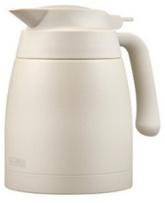 써모스 보온보냉 테이블 포트 TTB-1000K, 1L, 크림, 1개
